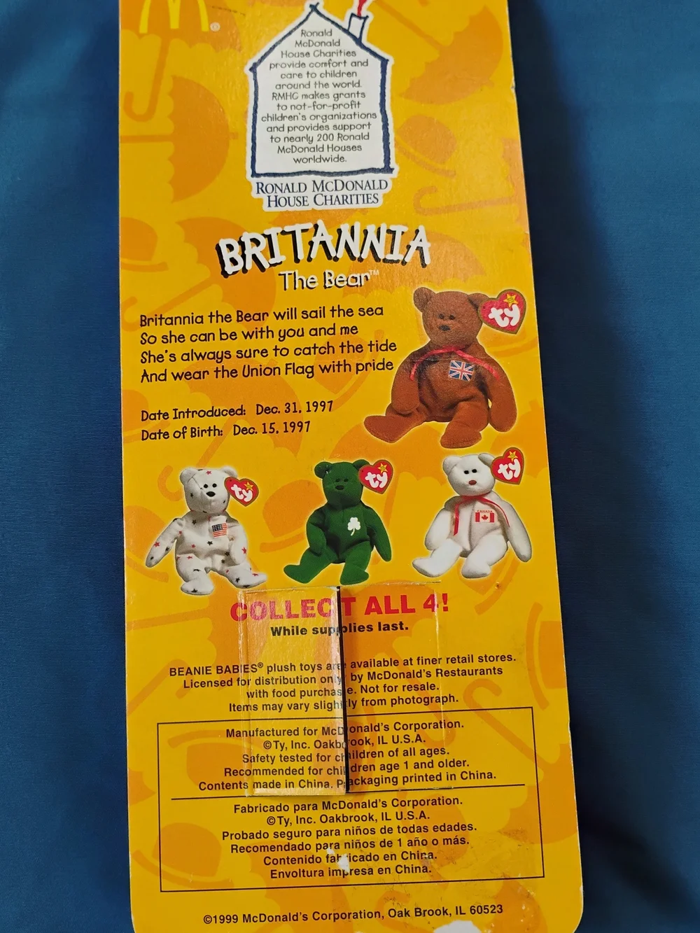 Complete set of Ty Teenie Beanie Babies from the 1999 McDonald's promotion